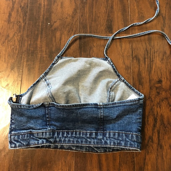 Forever 21 Denim halter top - Picture 2 of 3